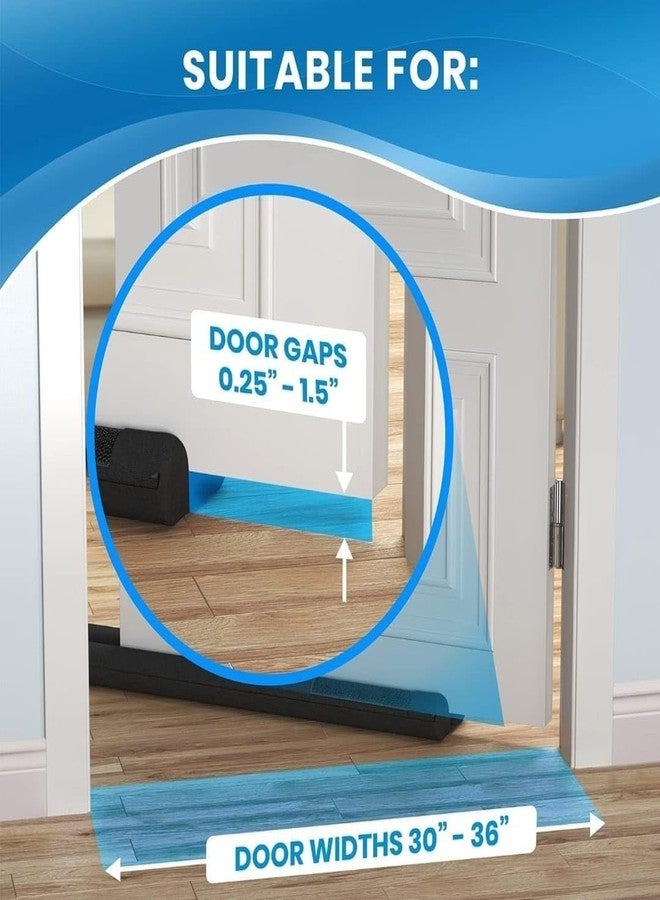 RERANT (Pack of 5, 39 Inches) Door Guard - Bottom Seal Strip Gap Filler for Doors | Soundproof, Noise Reduction, Energy Saving, Dust & Insect, Rat Protector, Door Strip for Home & Office - Image 3